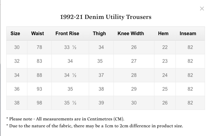 Fullcount 1992-24A Utility Trousers Ecru