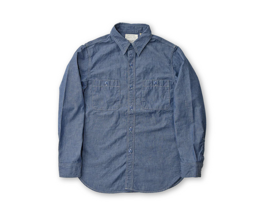 (Pop-up) Fullcount 4810 Blue Chambray Shirt