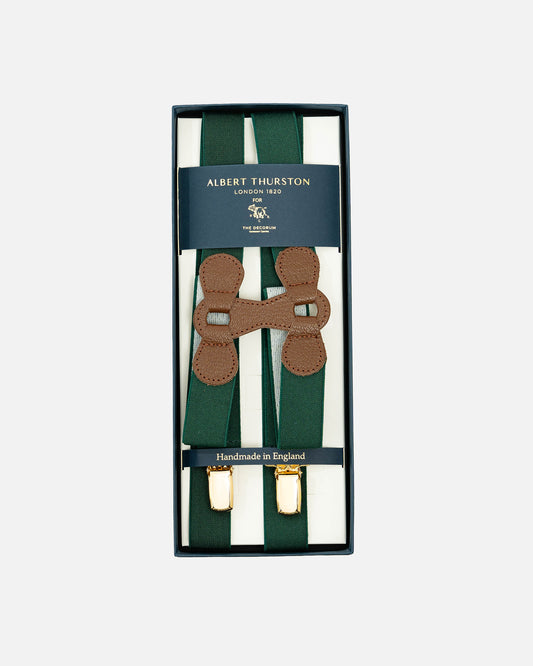Albert Thurston Braces in Green (Suspenders)