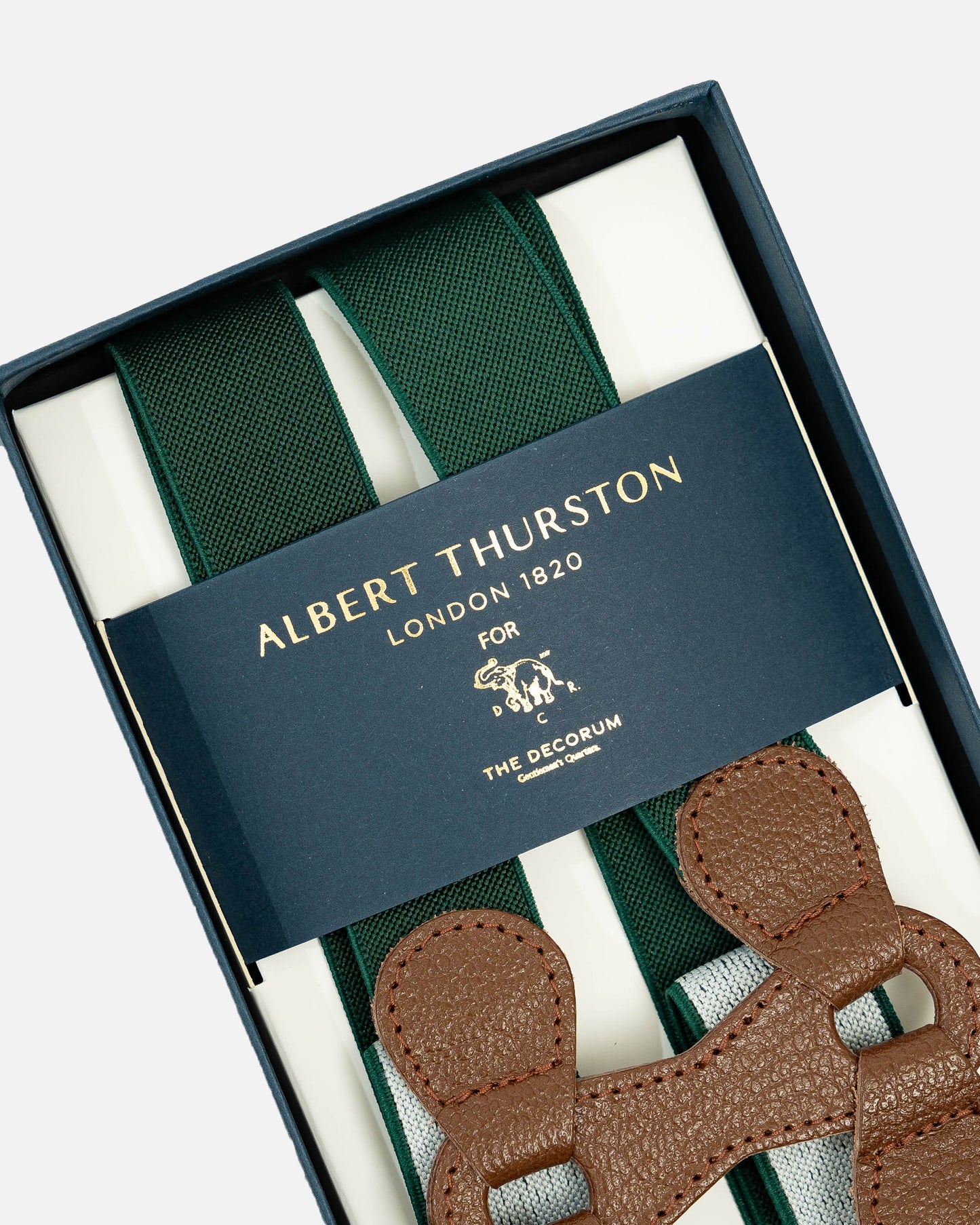 Albert Thurston Braces in Green (Suspenders)
