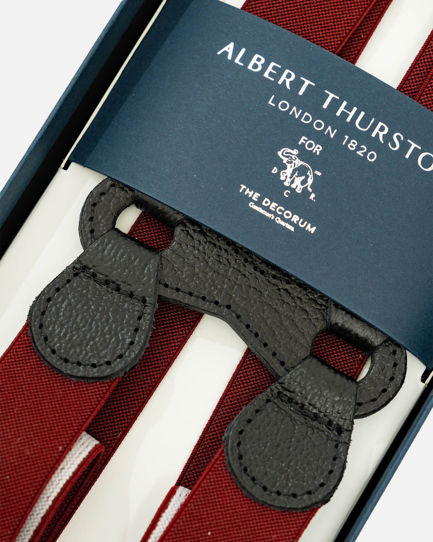 Albert Thurston Braces in Wine (Suspenders)
