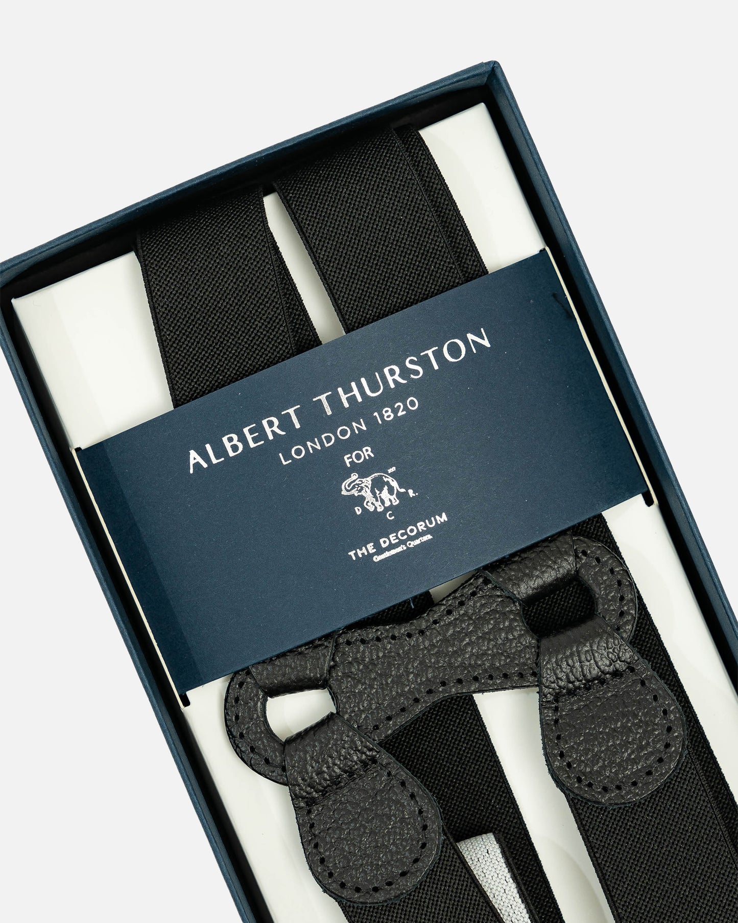 Albert Thurston Braces in Black (Suspenders)