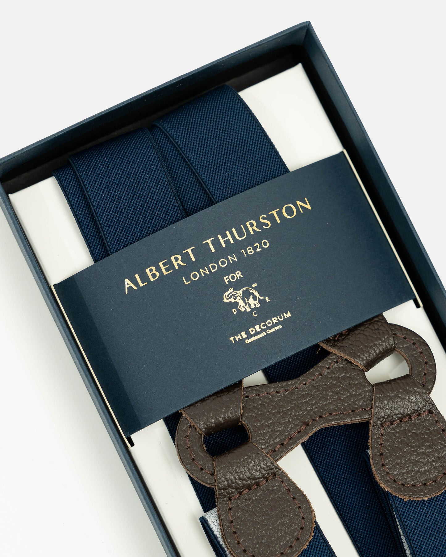 Albert Thurston Braces in Navy (Suspenders)