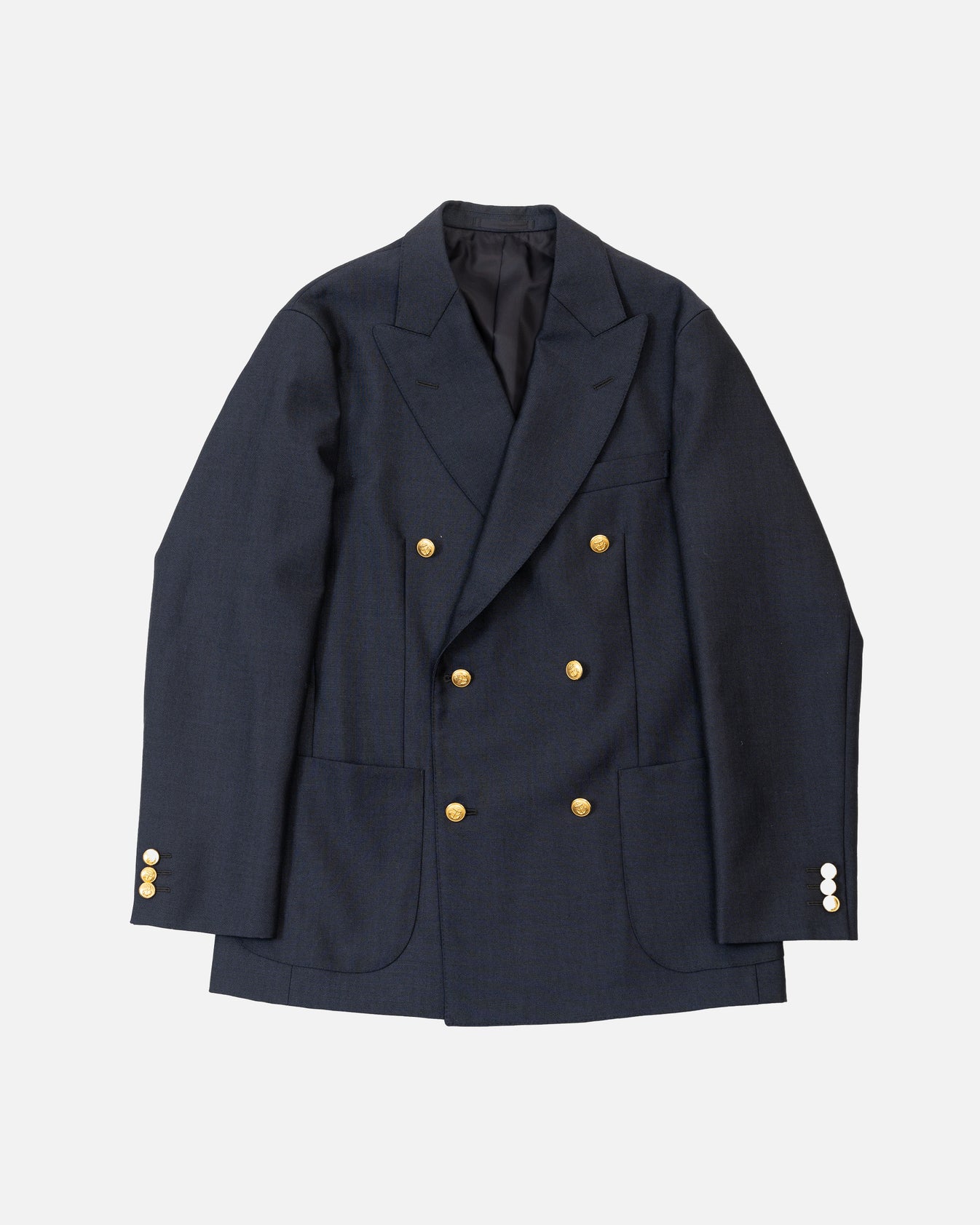 Kaptain Sunshine Navy Double Breasted Blazer – The Decorum Bangkok