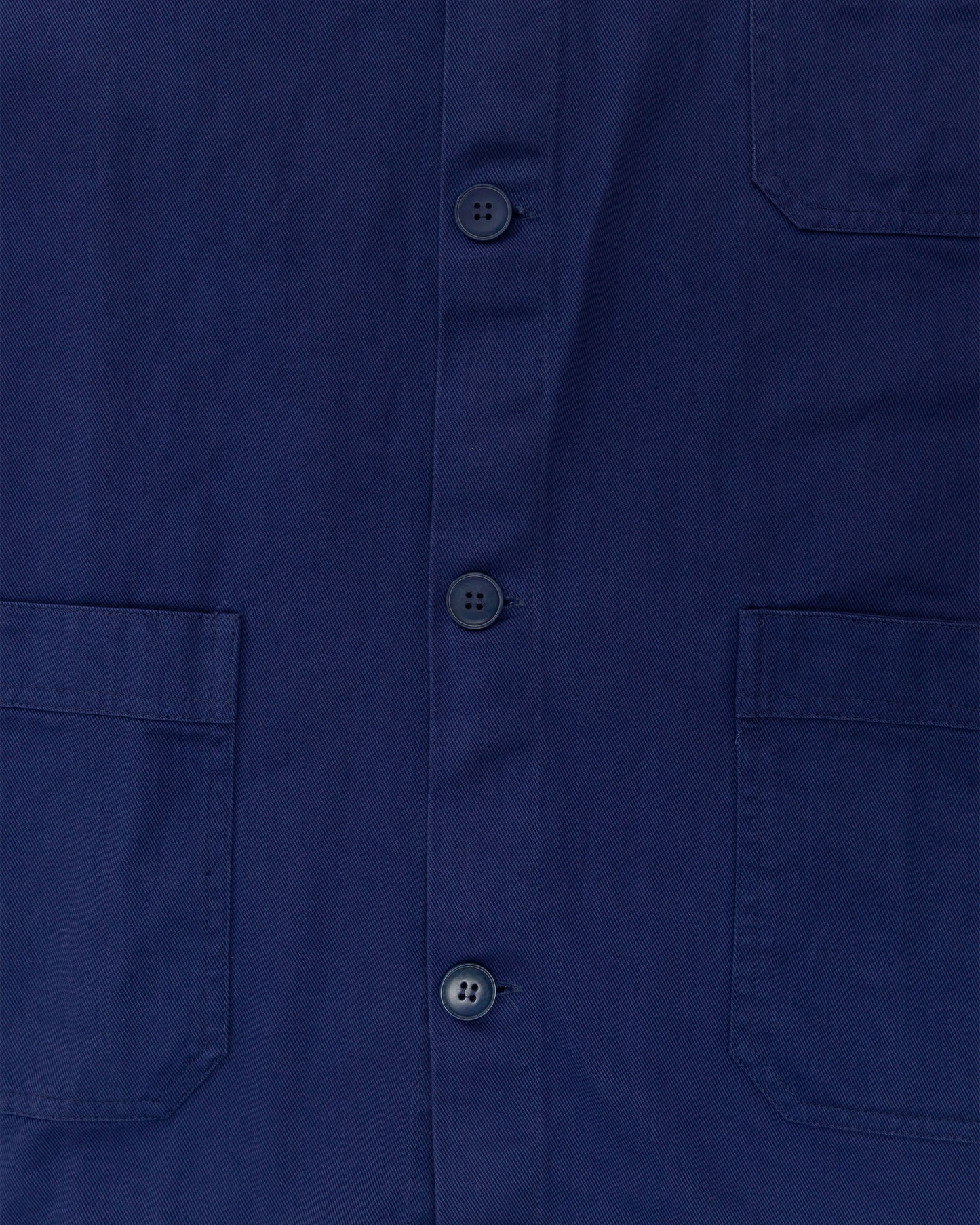 Le Mont Saint Michel Blue Cotton Twill Work Jacket