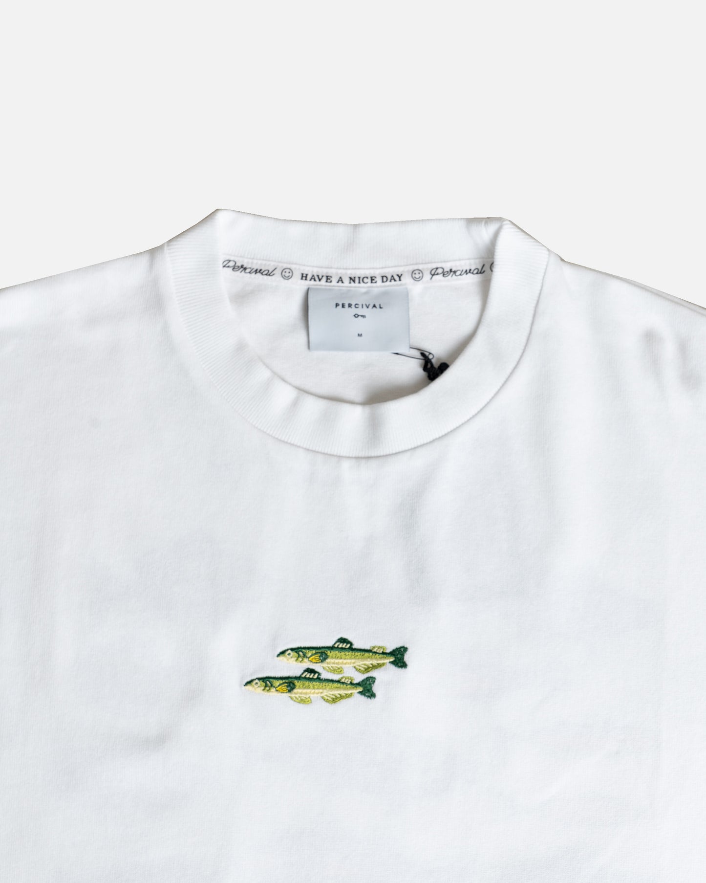 Percival Fish Oversized T-Shirt White