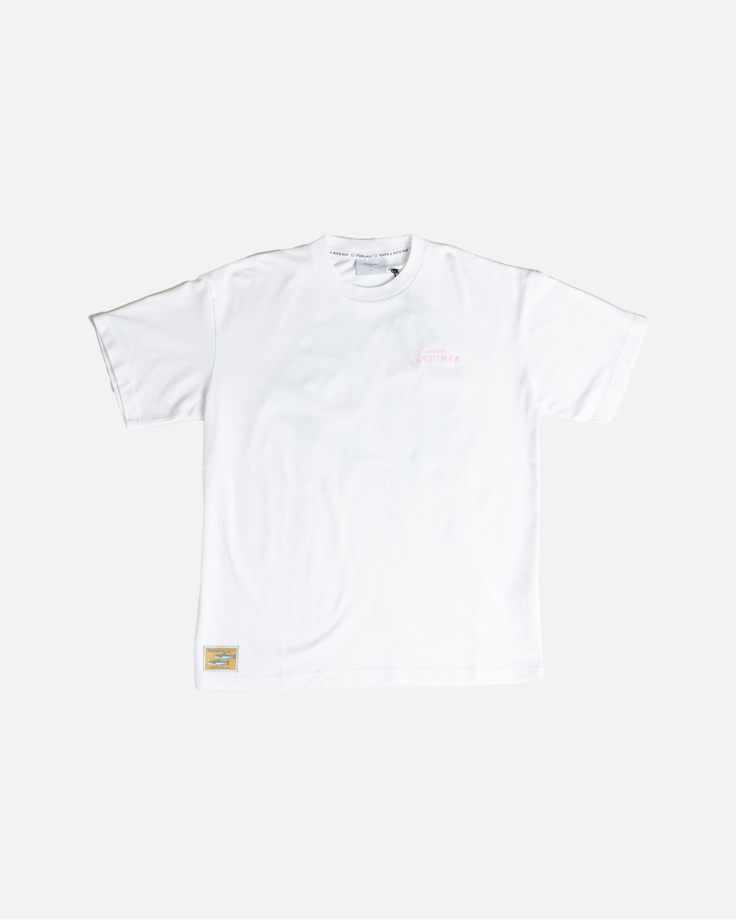 Percival Sardines Oversized T-Shirt White