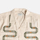 Percival Serpent Tapestry Cuban Shirt White