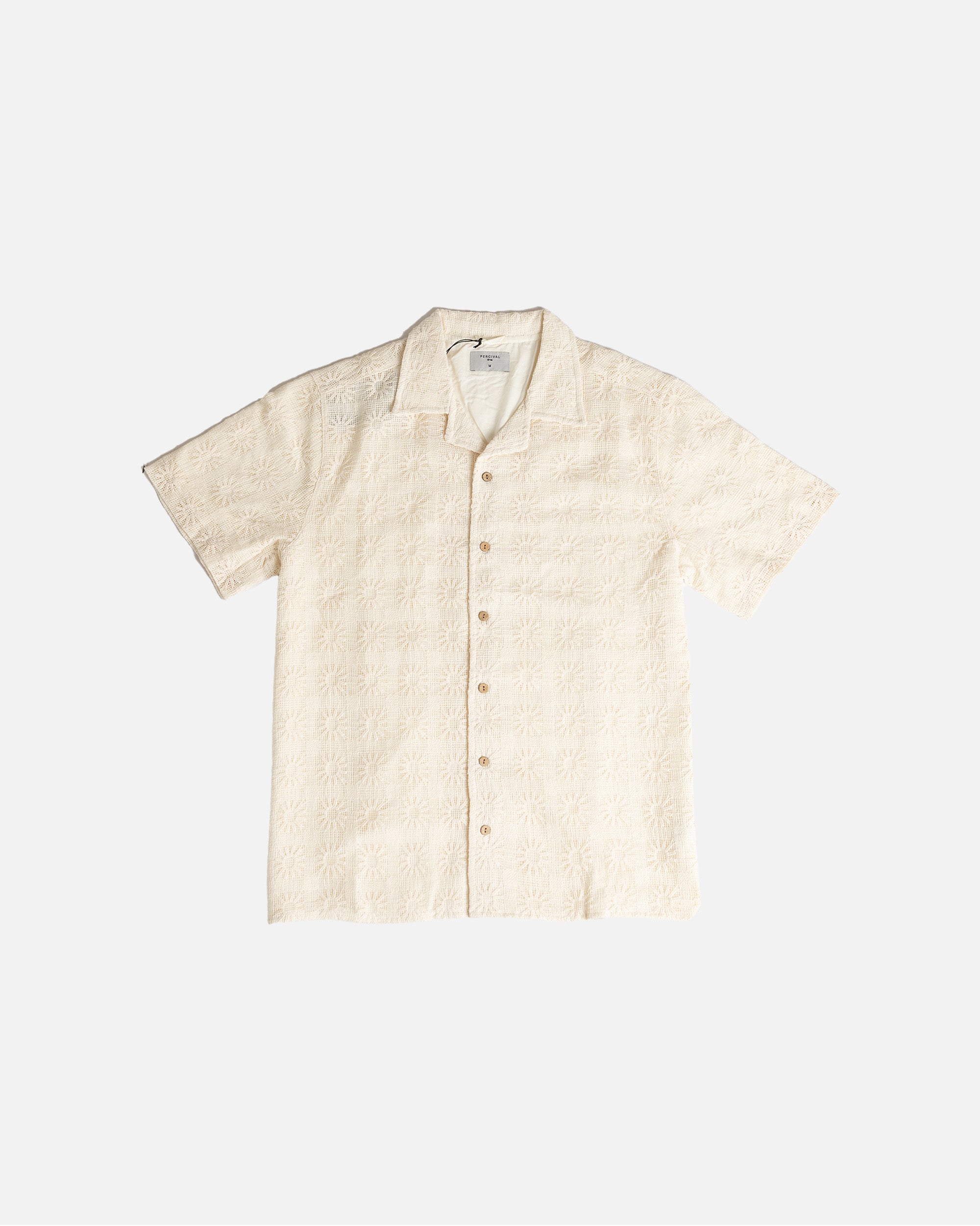 Percival Crochet Poplin Shirt Ecru – The Decorum Bangkok