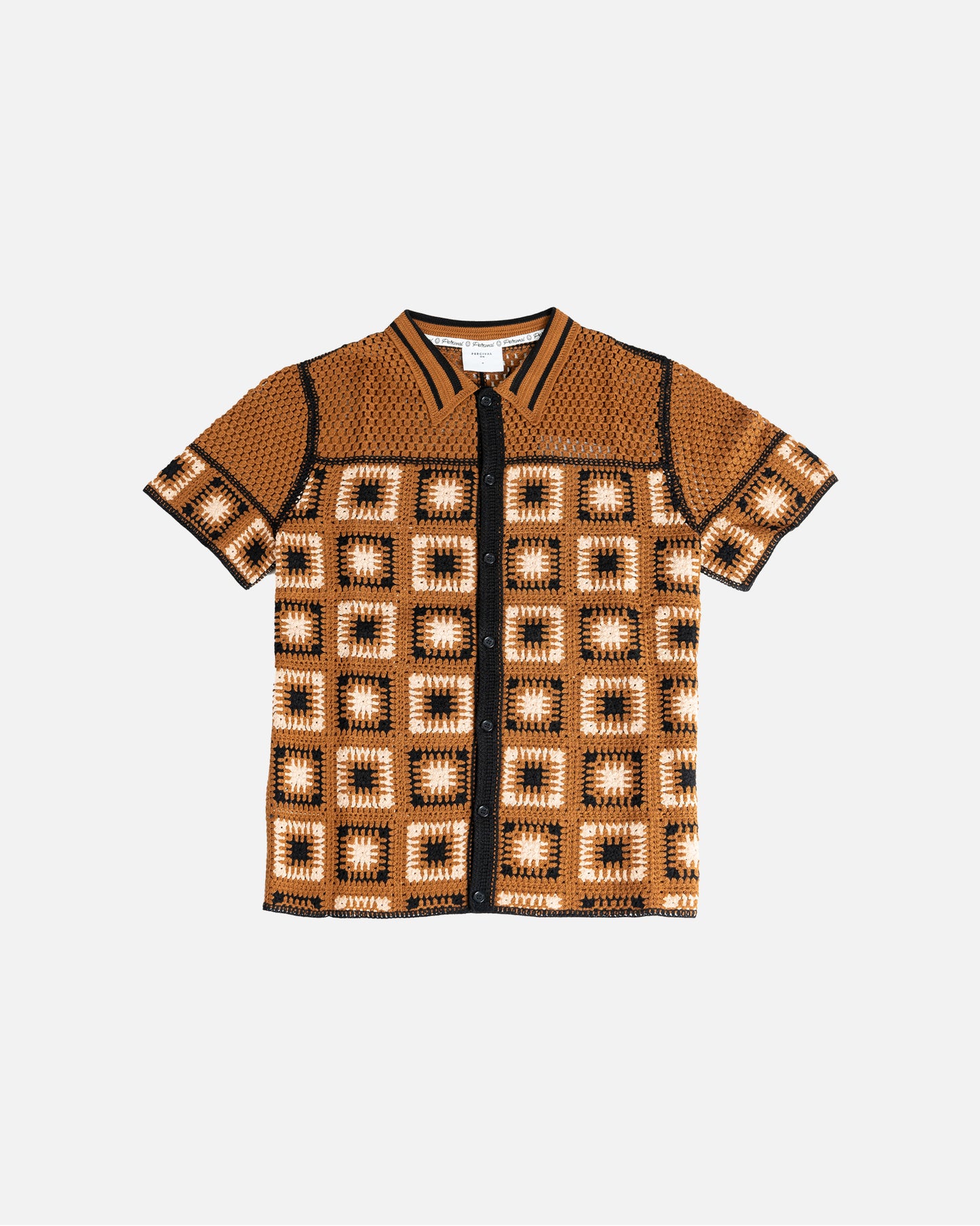 Percival Dusk Deckhand Crochet Shirt Tan