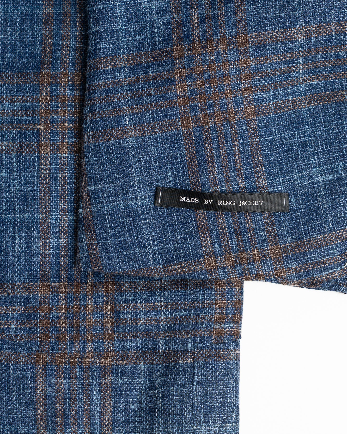 Ring Jacket Blue Plaid Check SS24