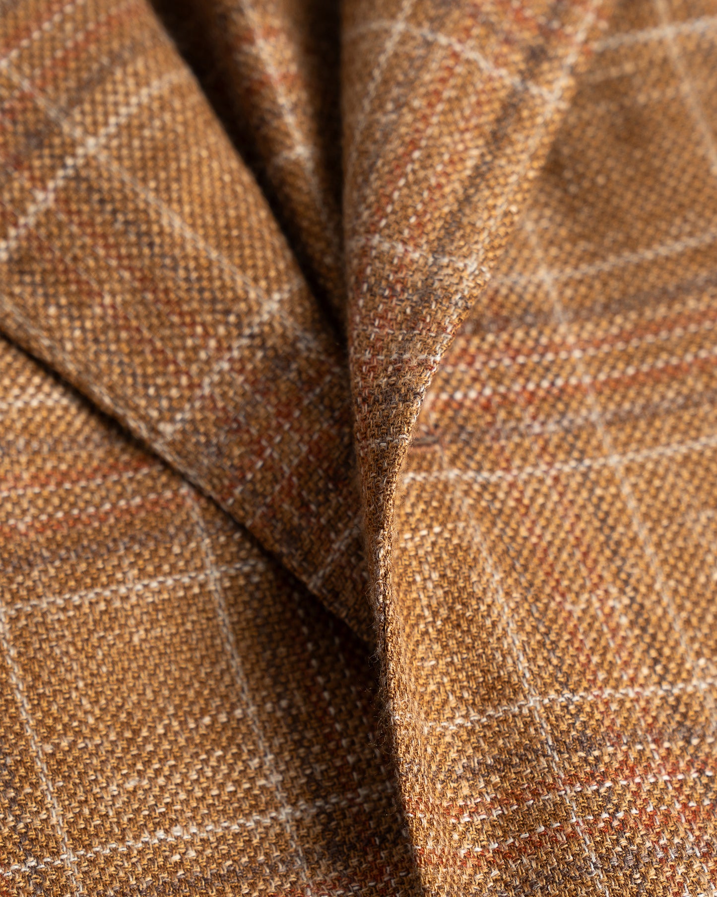 Ring Jacket Terracotta Plaid Check Jacket SS24