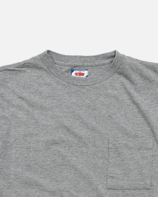 The Decorum Seamless Crewneck Pocket T-Shirt in Grey