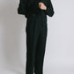 The Decorum Grant Trousers in Black Wool Seersucker