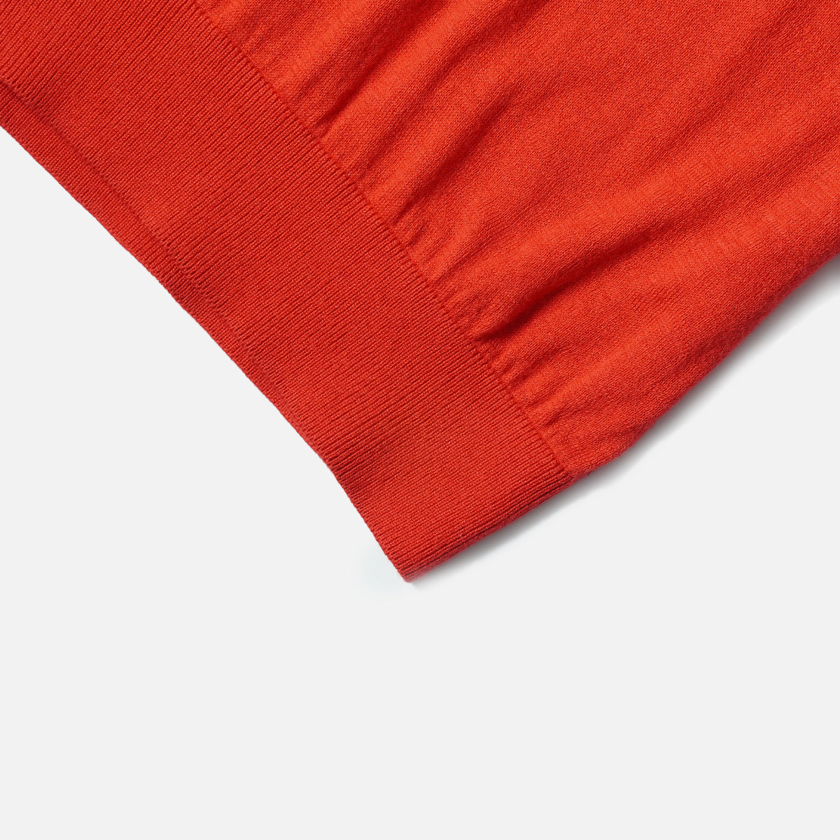 The Decorum Off Duty Red Knit T-Shirt