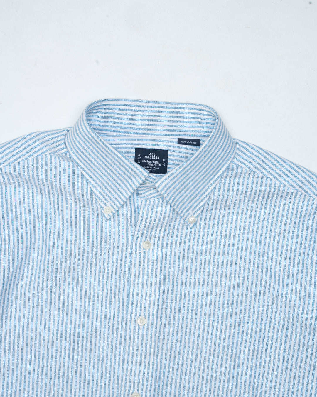 Kamakura Blue Stripe Oxford Button Down Shirt
