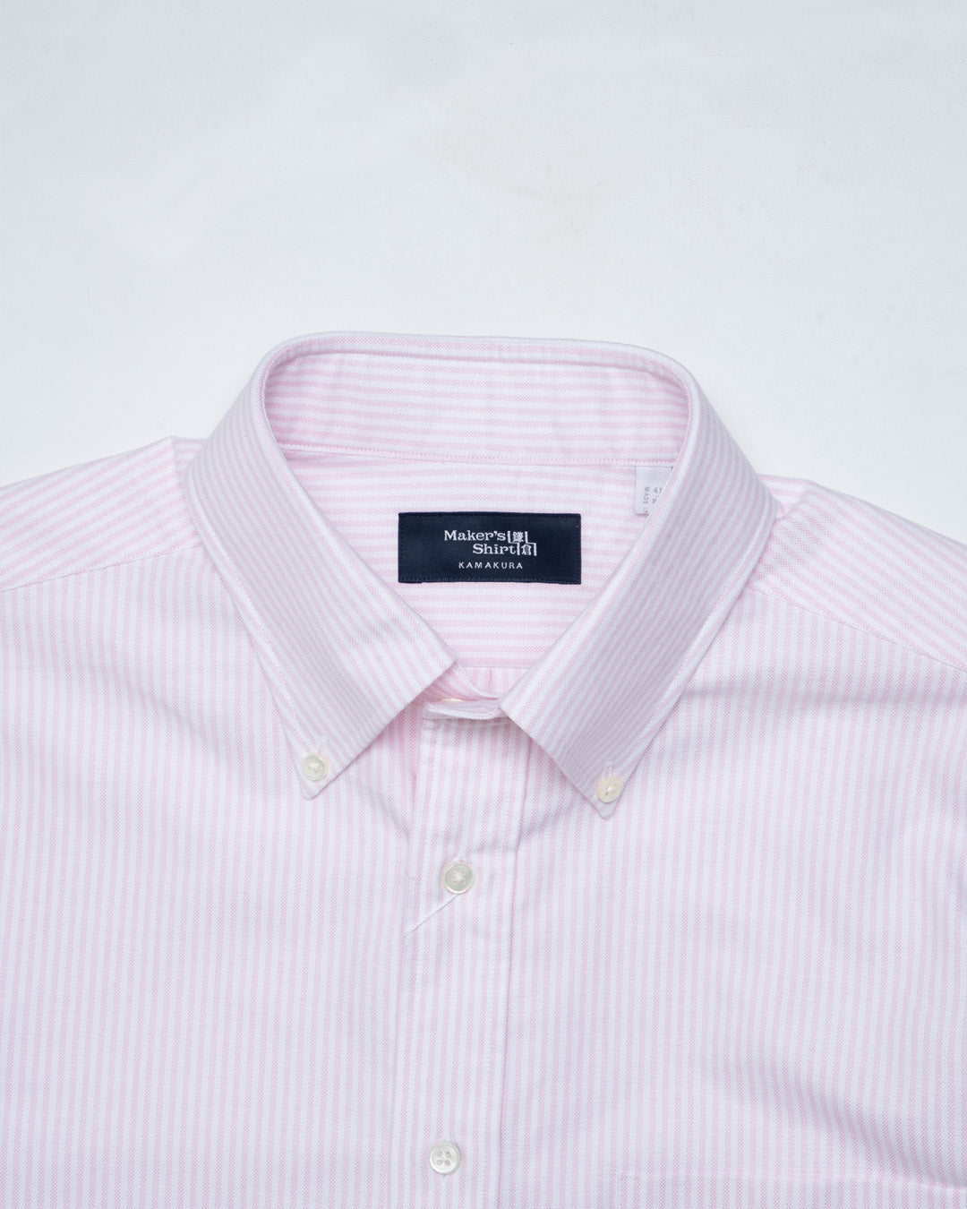 Kamakura Pink Stripe Oxford Button Down Shirt