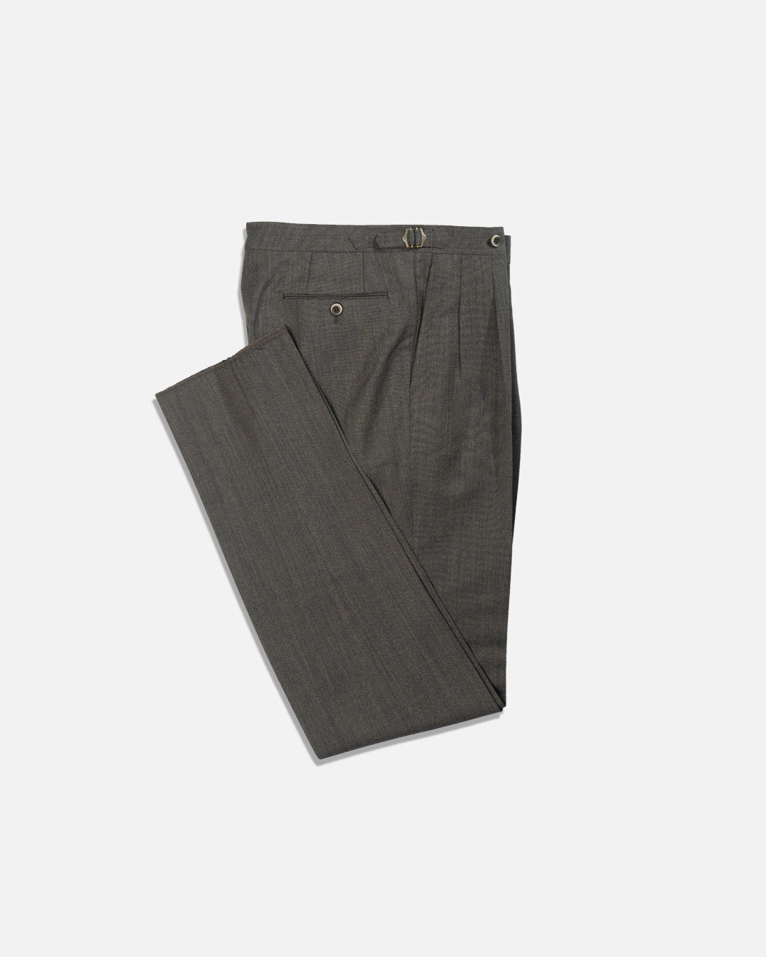 Echizenya Dark Brown Wool/Mohair Pants