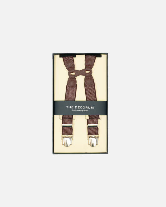 The Decorum Braces in Burgundy (Suspenders)