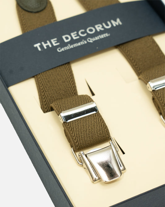 The Decorum Braces in Olive (Suspenders)