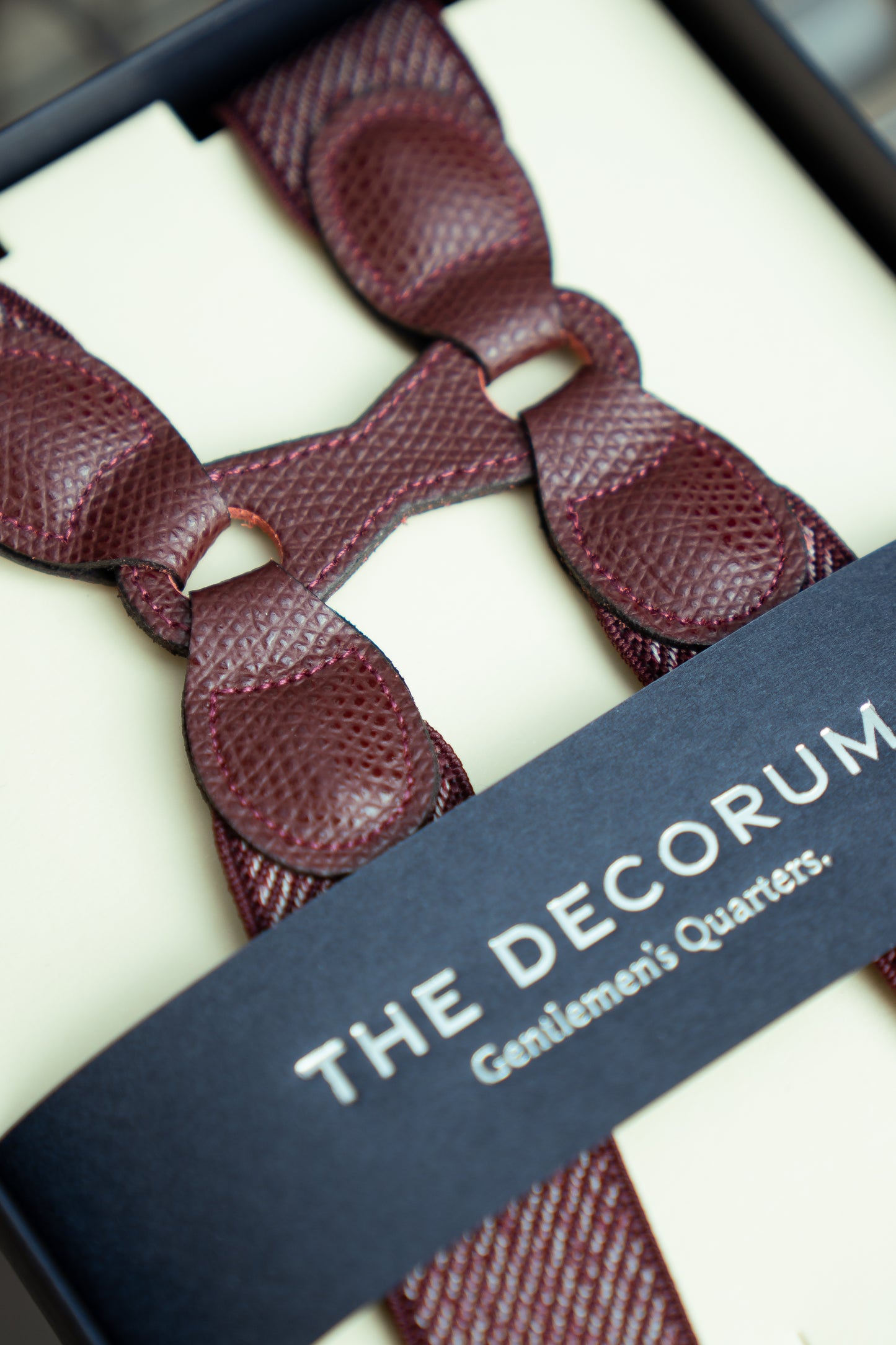 The Decorum Braces in Burgundy (Suspenders)