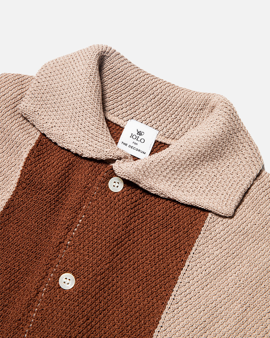 Iolo Ripley Knitted Shirt Beige