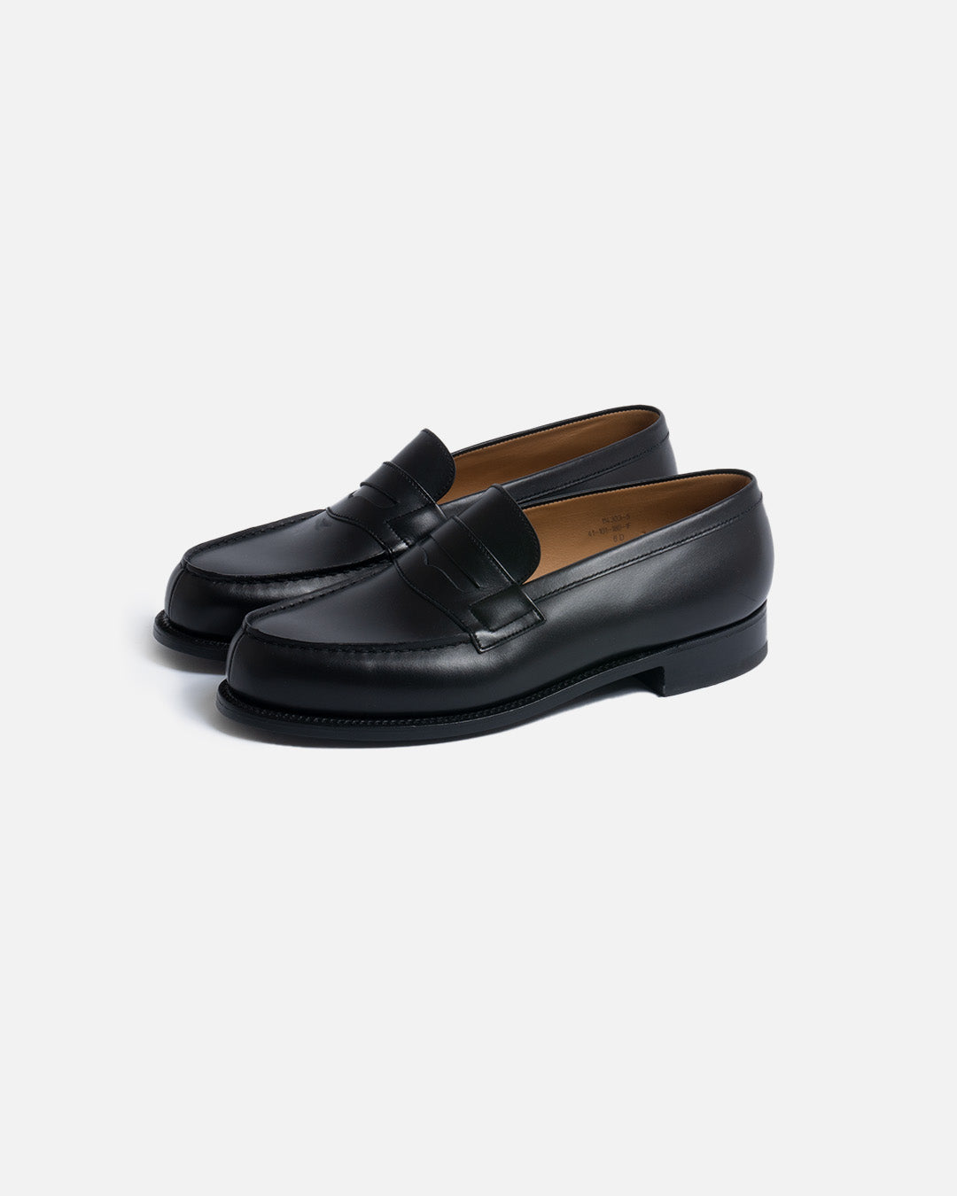 J.M. Weston 180 Loafer Black Box Calf D Width