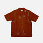 Percival Tapestry Cuban Brick Linen Shirt