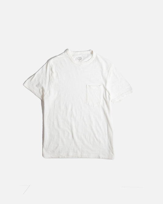The Decorum White Loopweel Pocket T-Shirt
