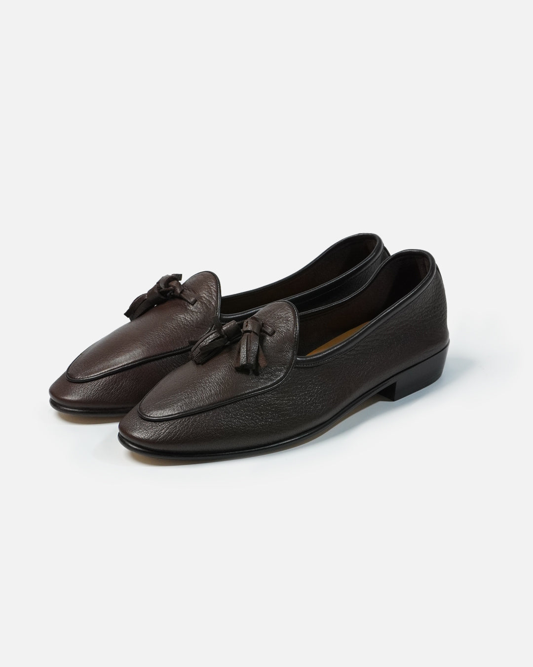 Baudoin & Lange Sagan Classic Tassels Dark Brown Deerskin
