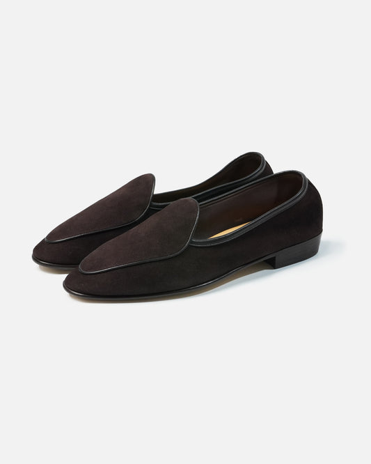Baudoin & Lange Sagan Classic Plain Lusitanias Dark Brown Asteria Suede
