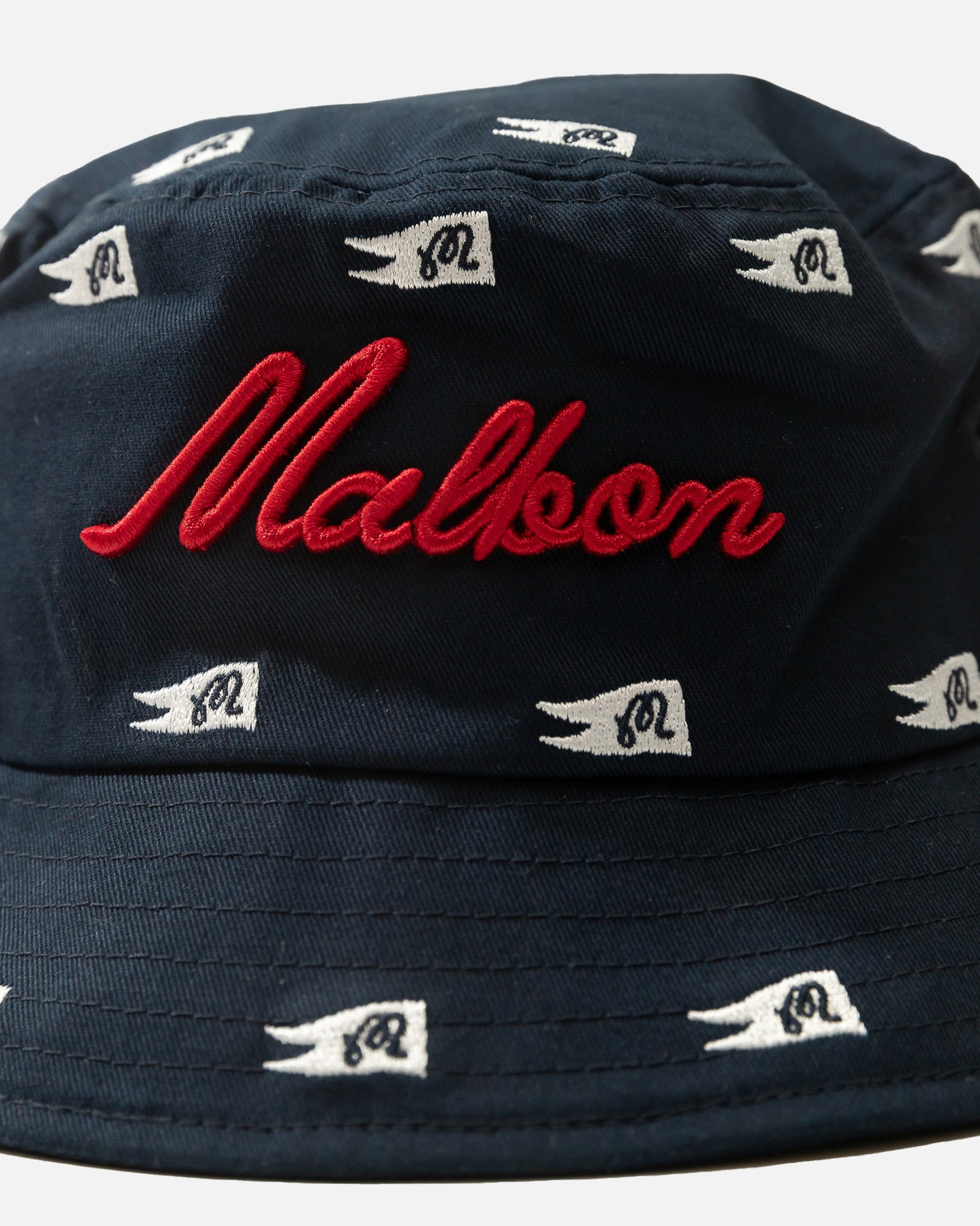 Malbon Winston Flag Bucket Hat Navy
