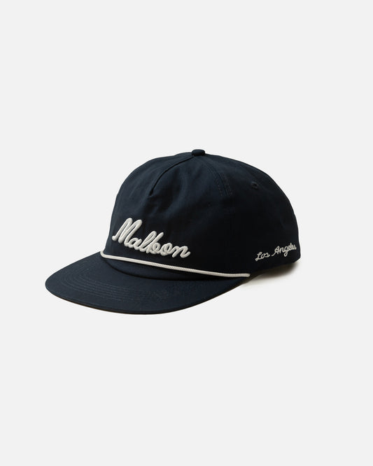 Malbon Winston Rope Hat Navy