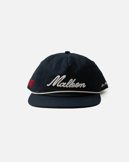 Malbon Winston Rope Hat Navy