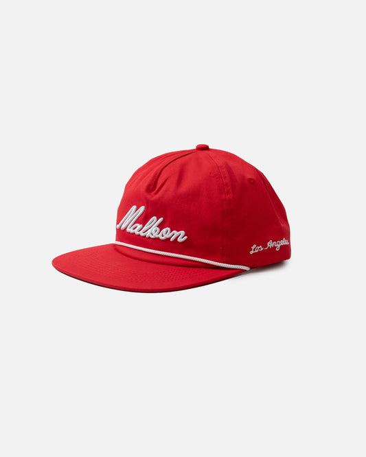 Malbon Winston Rope Hat Red