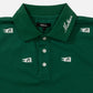 Malbon Winston Flag Pique Polo Forest Green